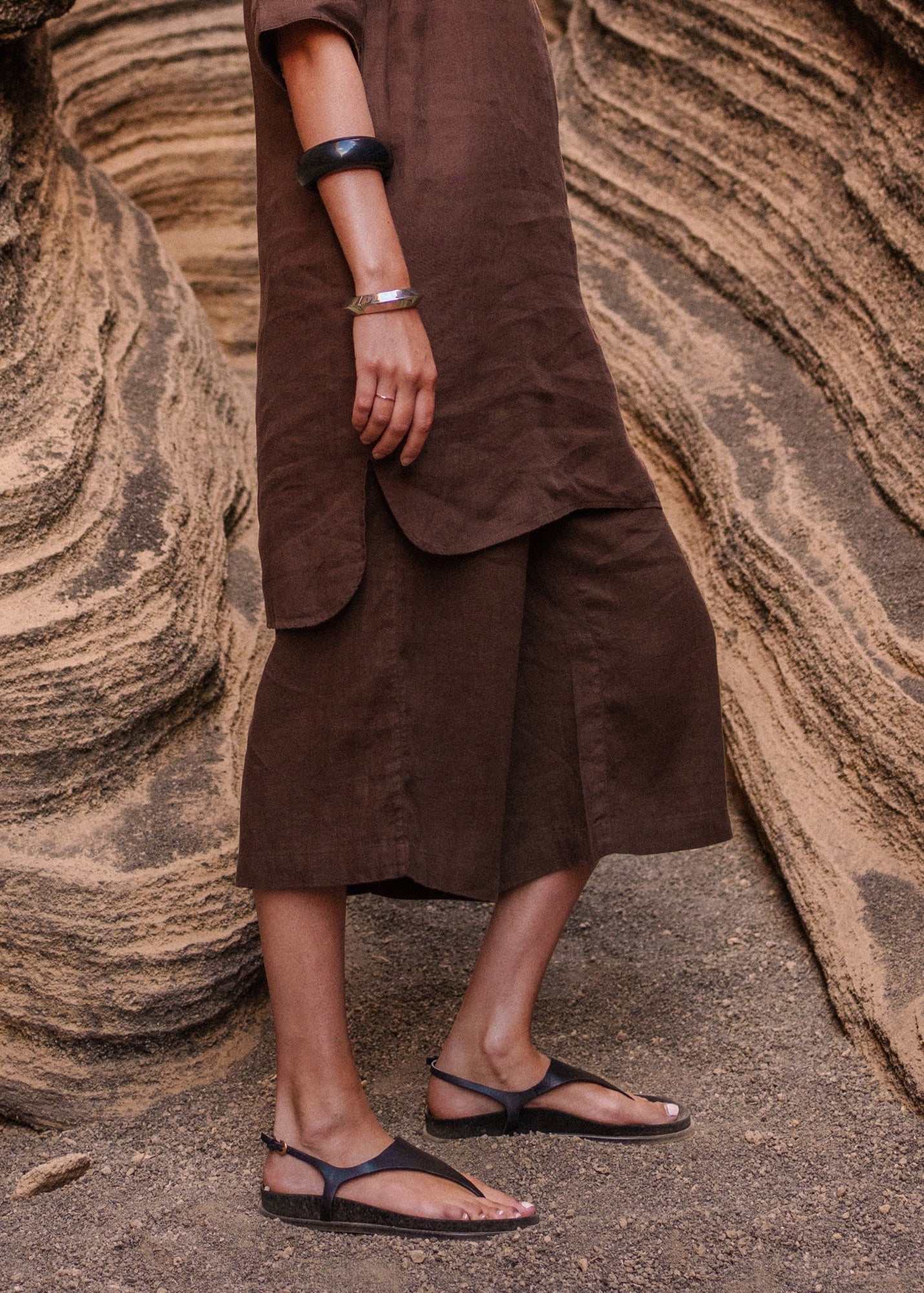 Wide-Leg Pants - Linen - Elastic Waste - Saint James • Saint James USA