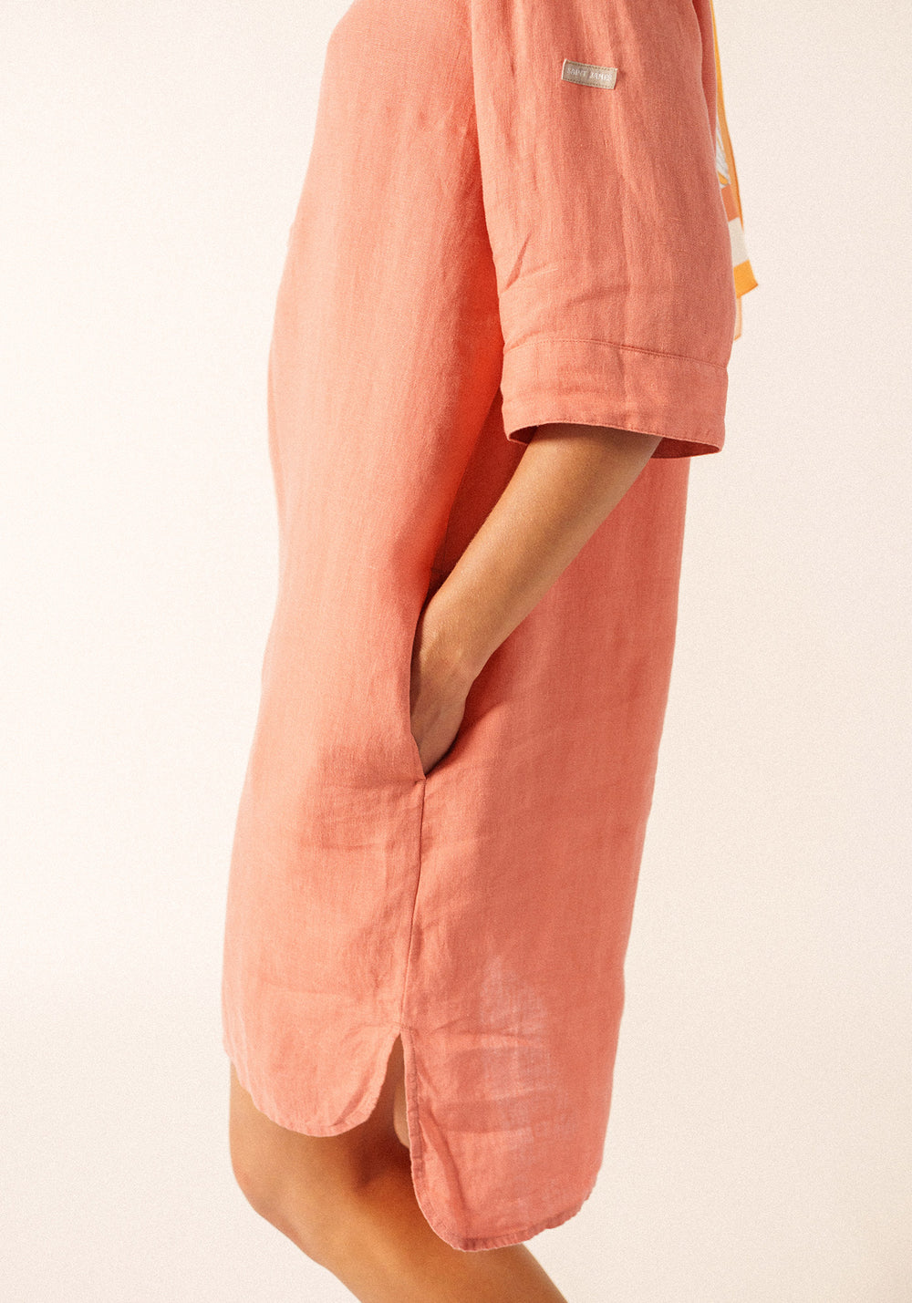 LEONIE Linen Shirt Dress (CLAY)