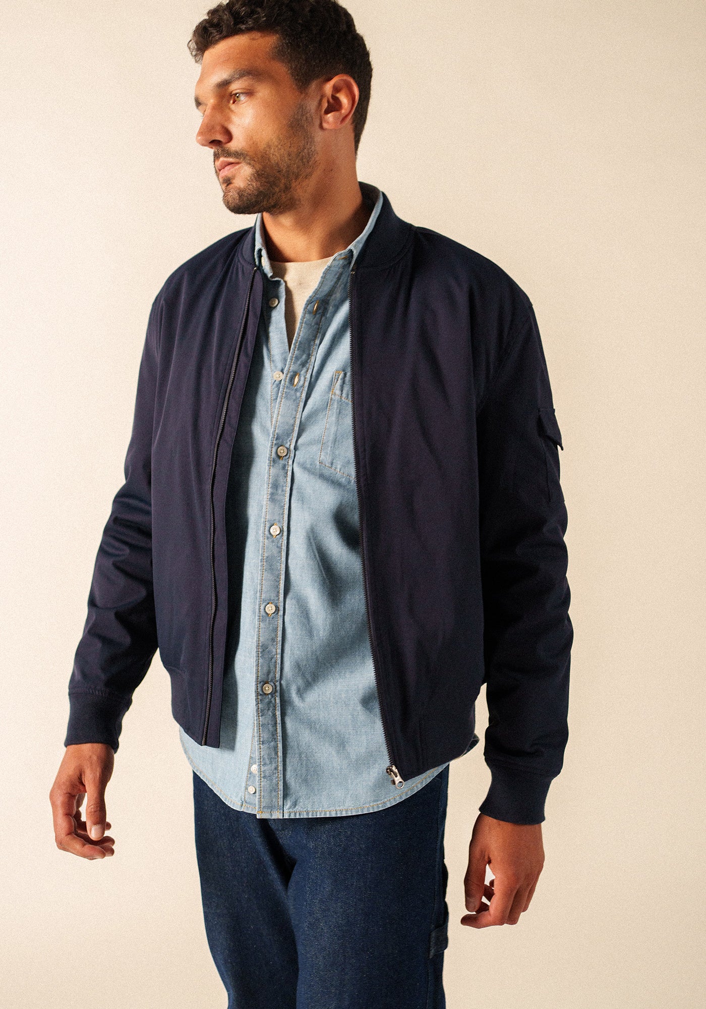 St Dario bomber jacket (NAVY)
