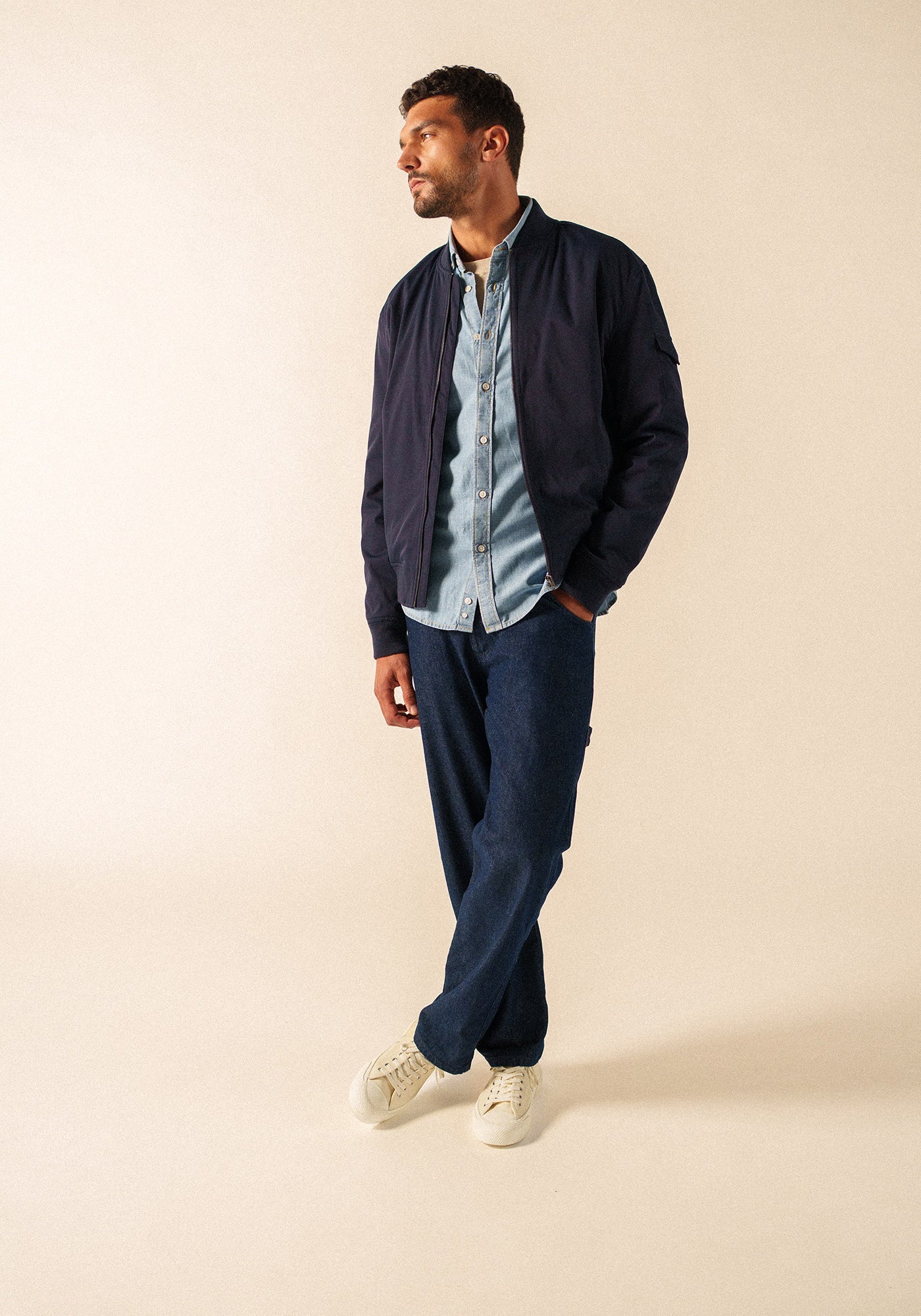 St Dario bomber jacket (NAVY)