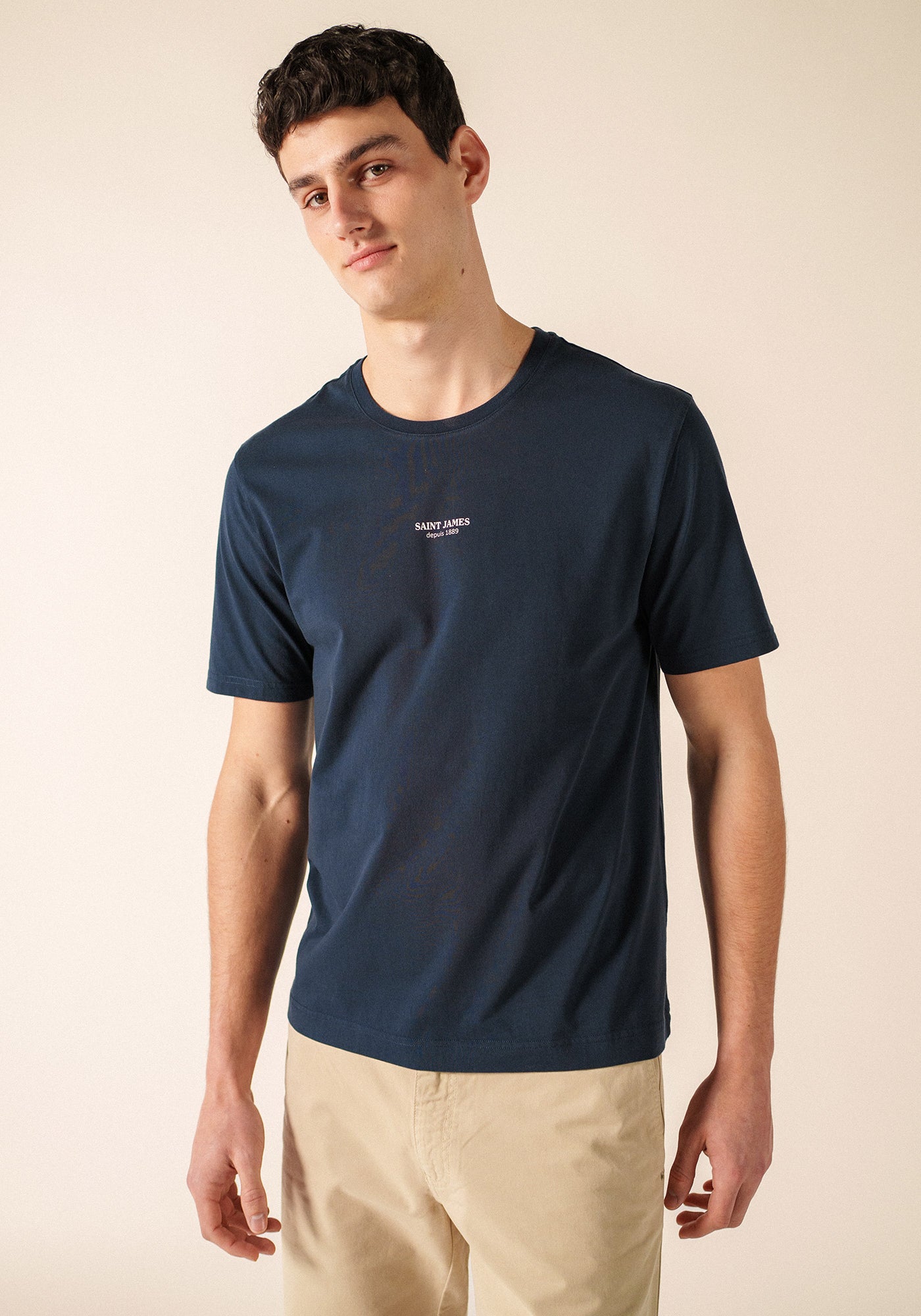 Arsene cotton t-shirt (NAVY)