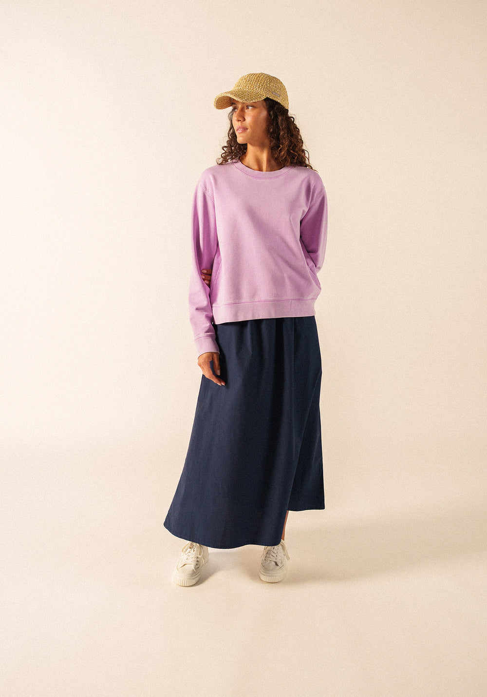 LISE Cotton Sweatshirt (TEA ROSE PINK)