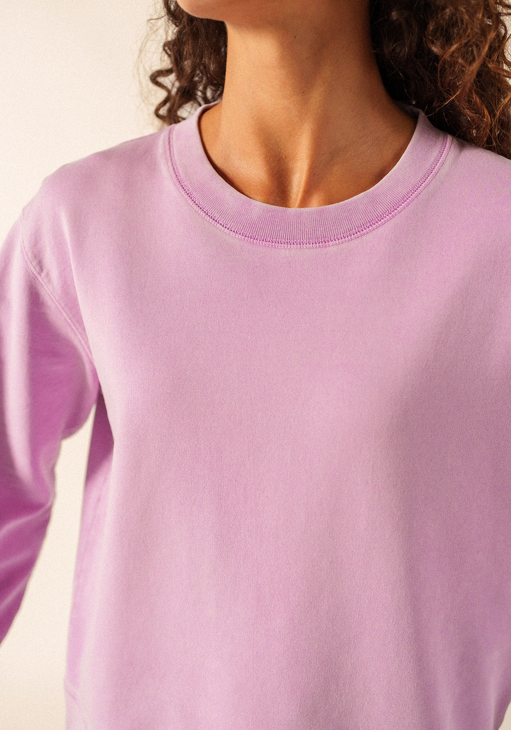 LISE Cotton Sweatshirt (TEA ROSE PINK)