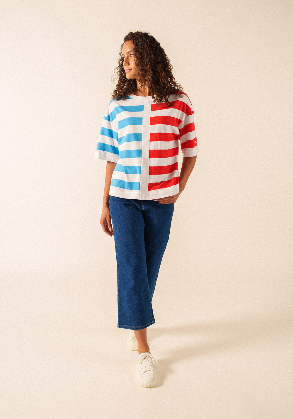 ESTELLE Graphic Striped T-Shirt (PLAY)