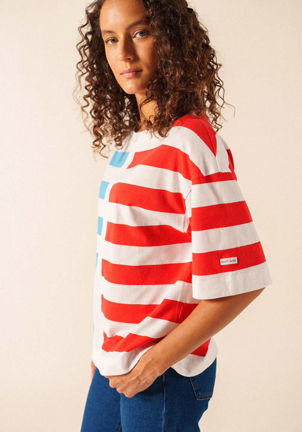 ESTELLE Graphic Striped T-Shirt (PLAY)