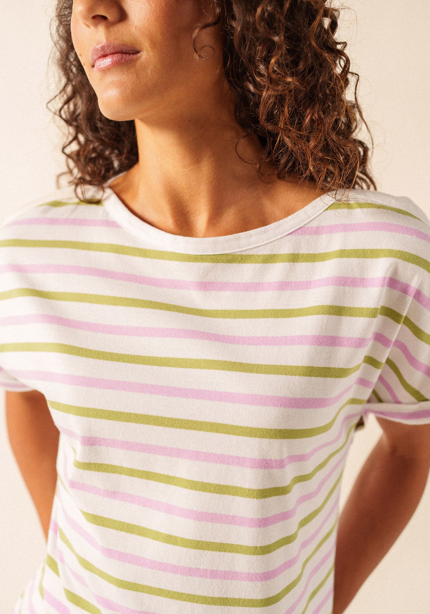 Elise boat neck striped t-shirt (ACCALMIE)