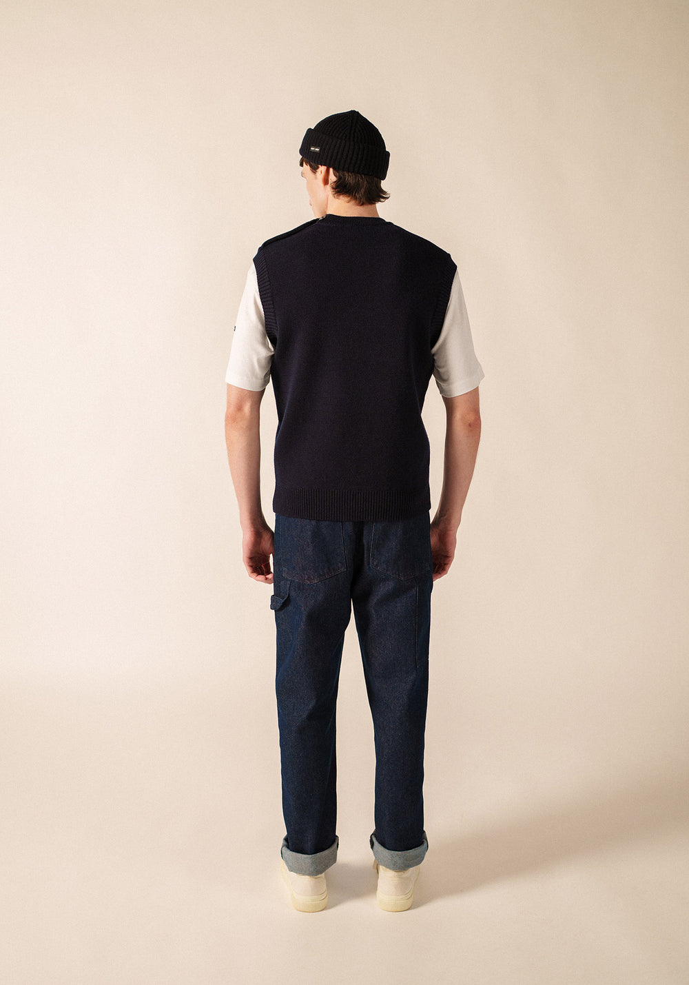 CANCALE Sleeveless Sweater (NAVY)