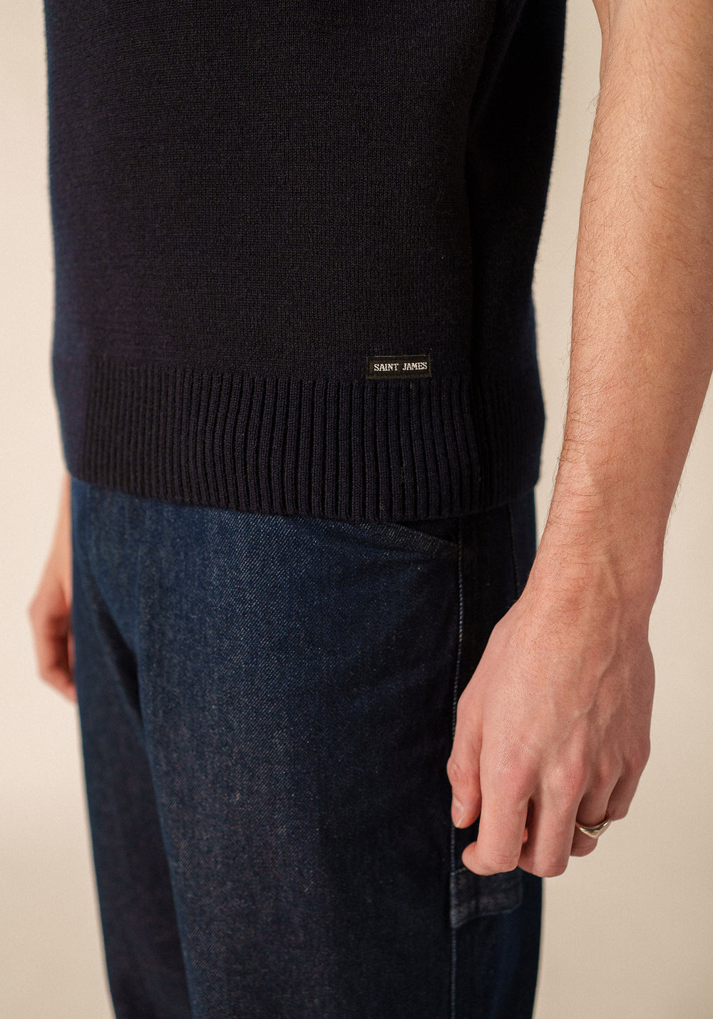 CANCALE Sleeveless Sweater (NAVY)