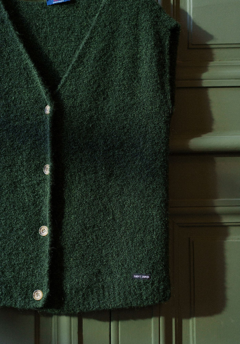 CADEAC Alpaca Sweater Vest (MOSS GREEN)