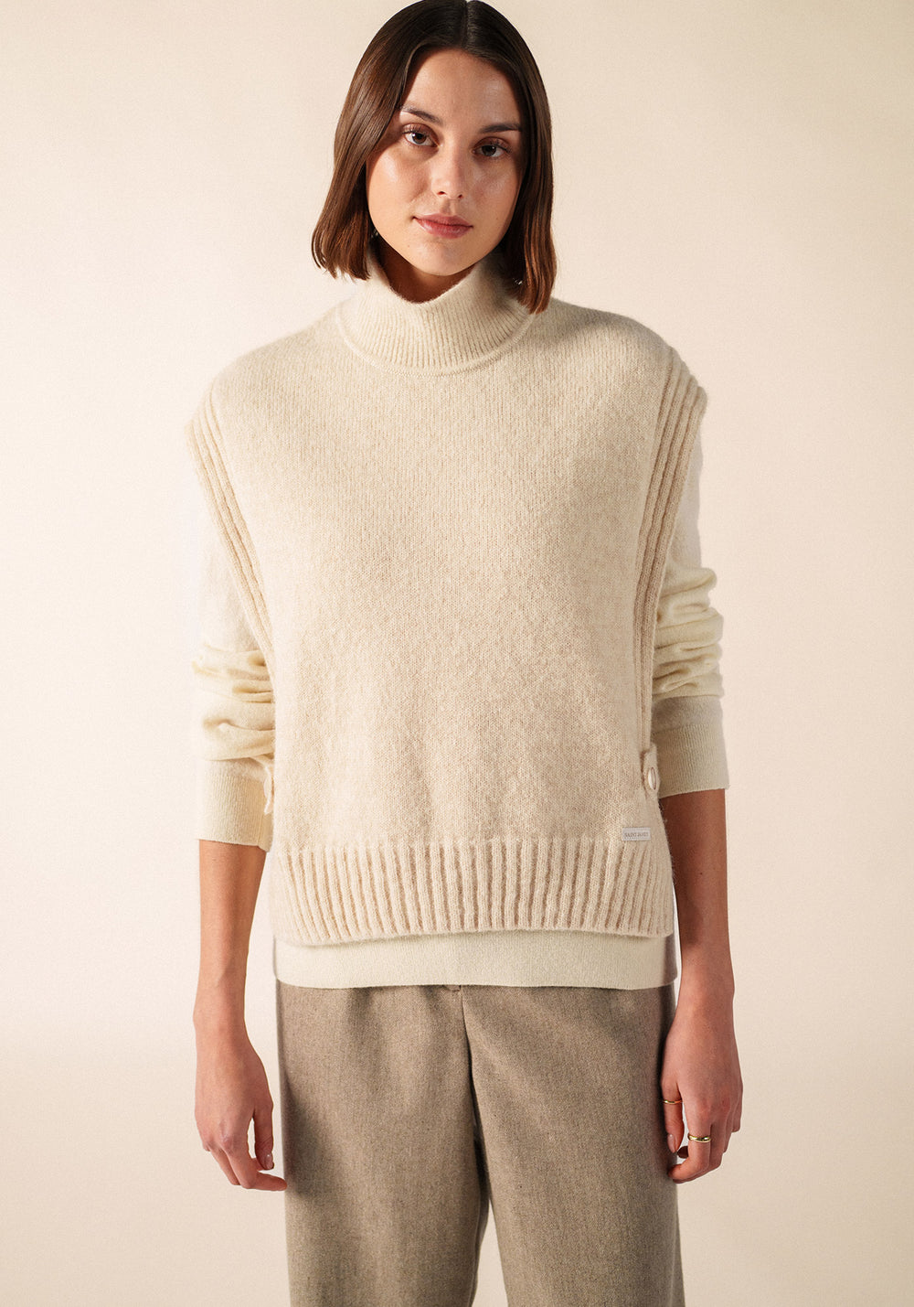 CIBOURE Wool Dickey (IVORY)