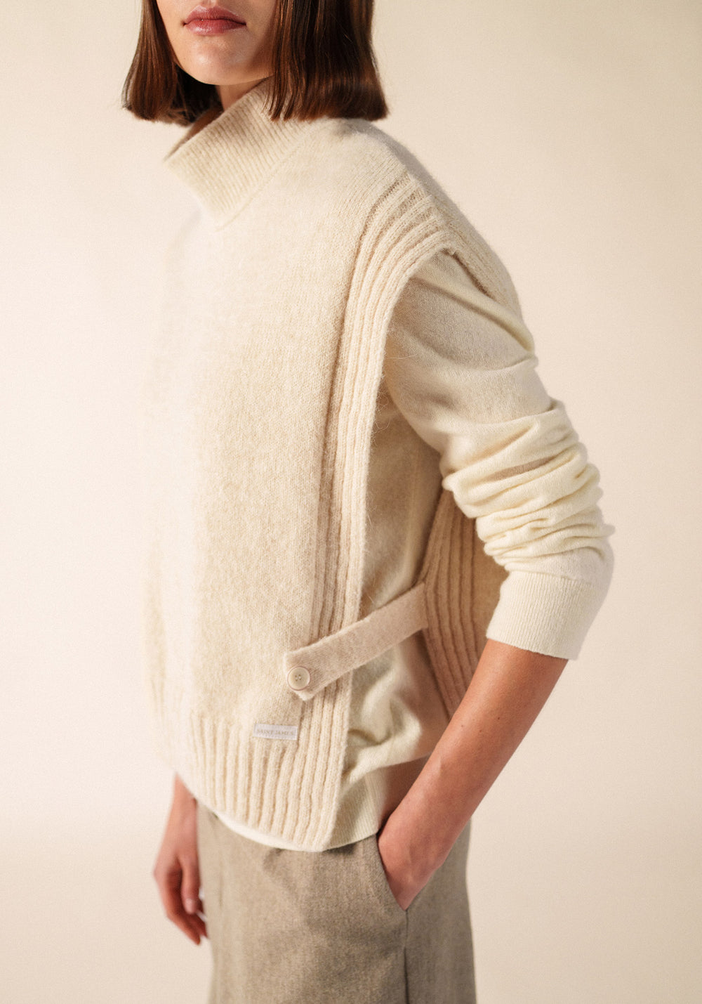 CIBOURE Wool Dickey (IVORY)