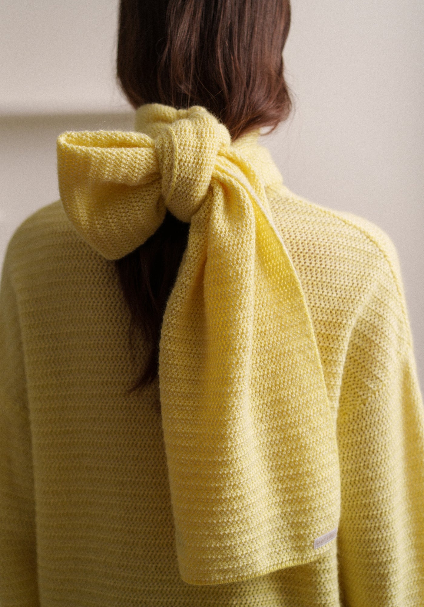 ASCAIN Scarf (BUTTER YELLOW / WINTER WHITE)