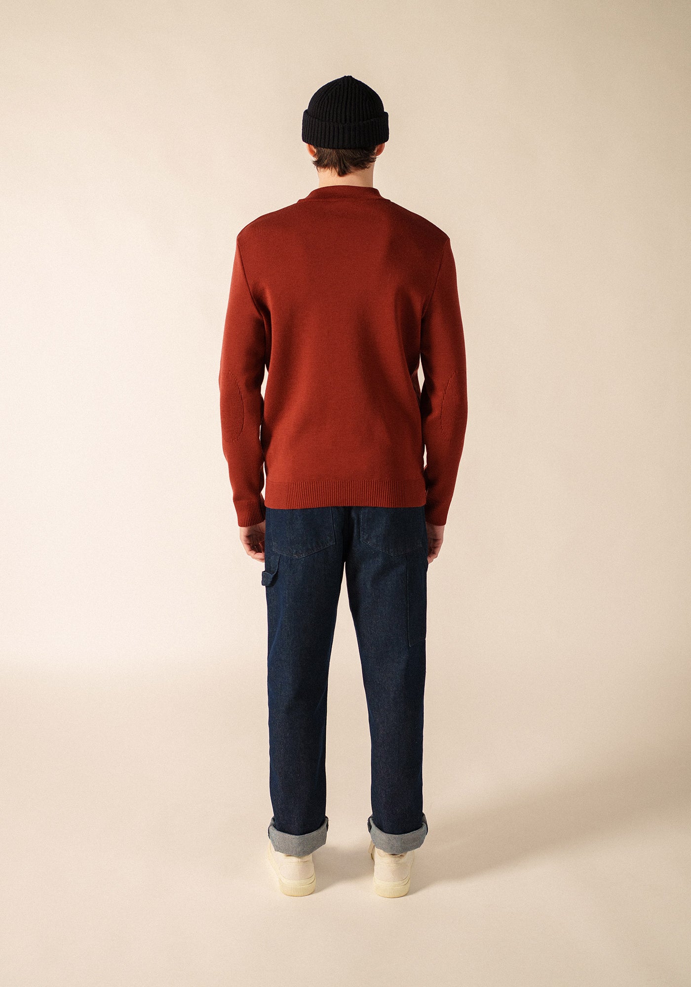 ARDIDEN Textured Crewneck Sweater (TERRACOTTA)