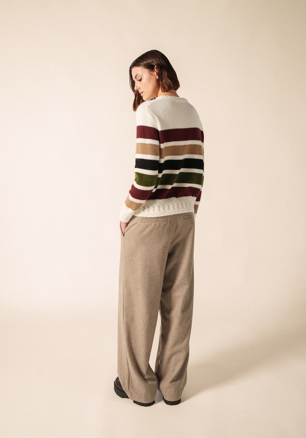 ANDORRE Striped Mohair Sweater (HIGHLANDS)