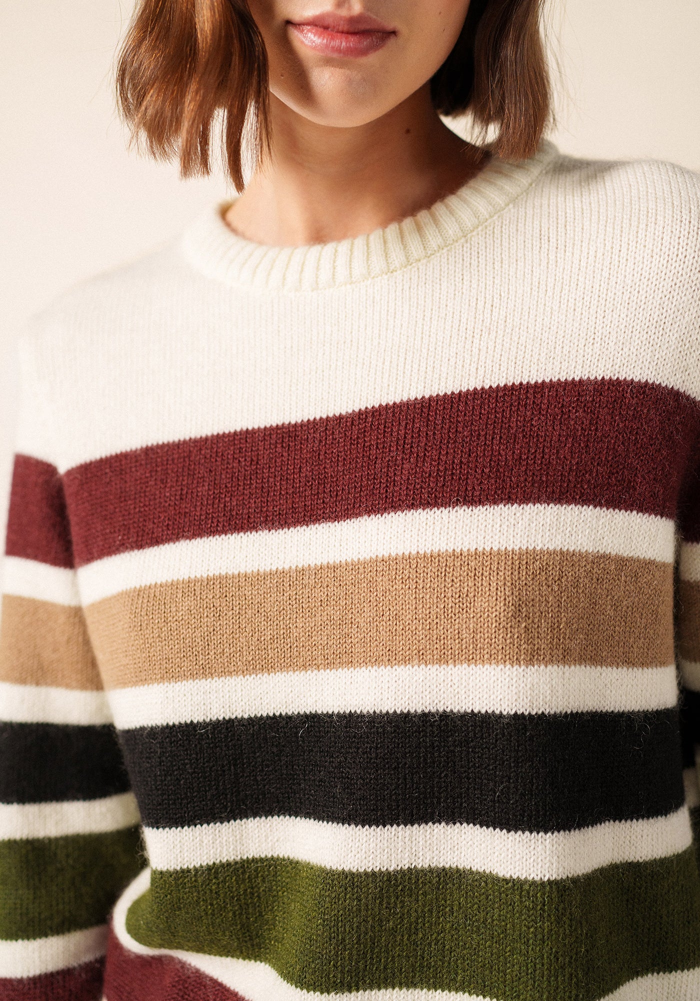 ANDORRE Striped Mohair Sweater (HIGHLANDS)
