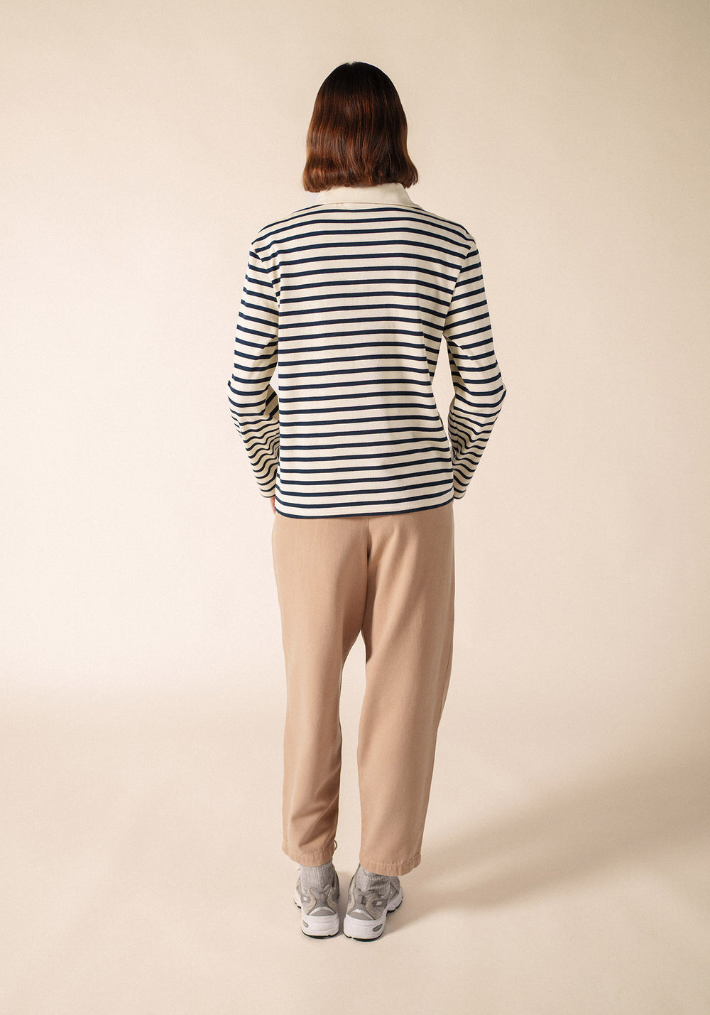 LERAN Breton Shirt (ECRU / NAVY)