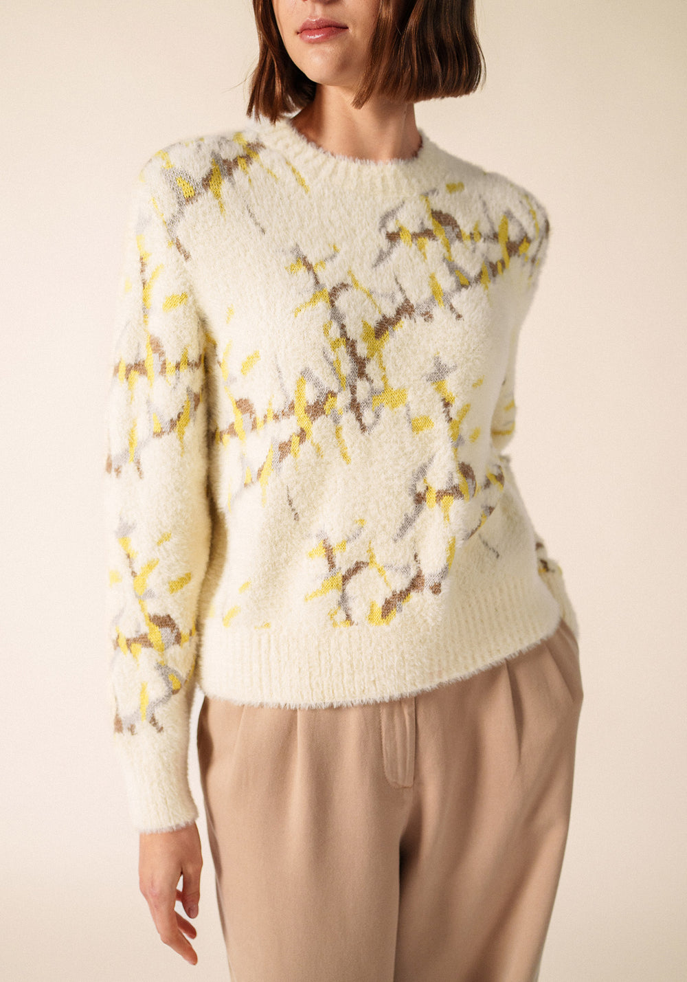 LEEDS Sweater (WINTER WHITE / BEIGE / BUTTER YELLOW)