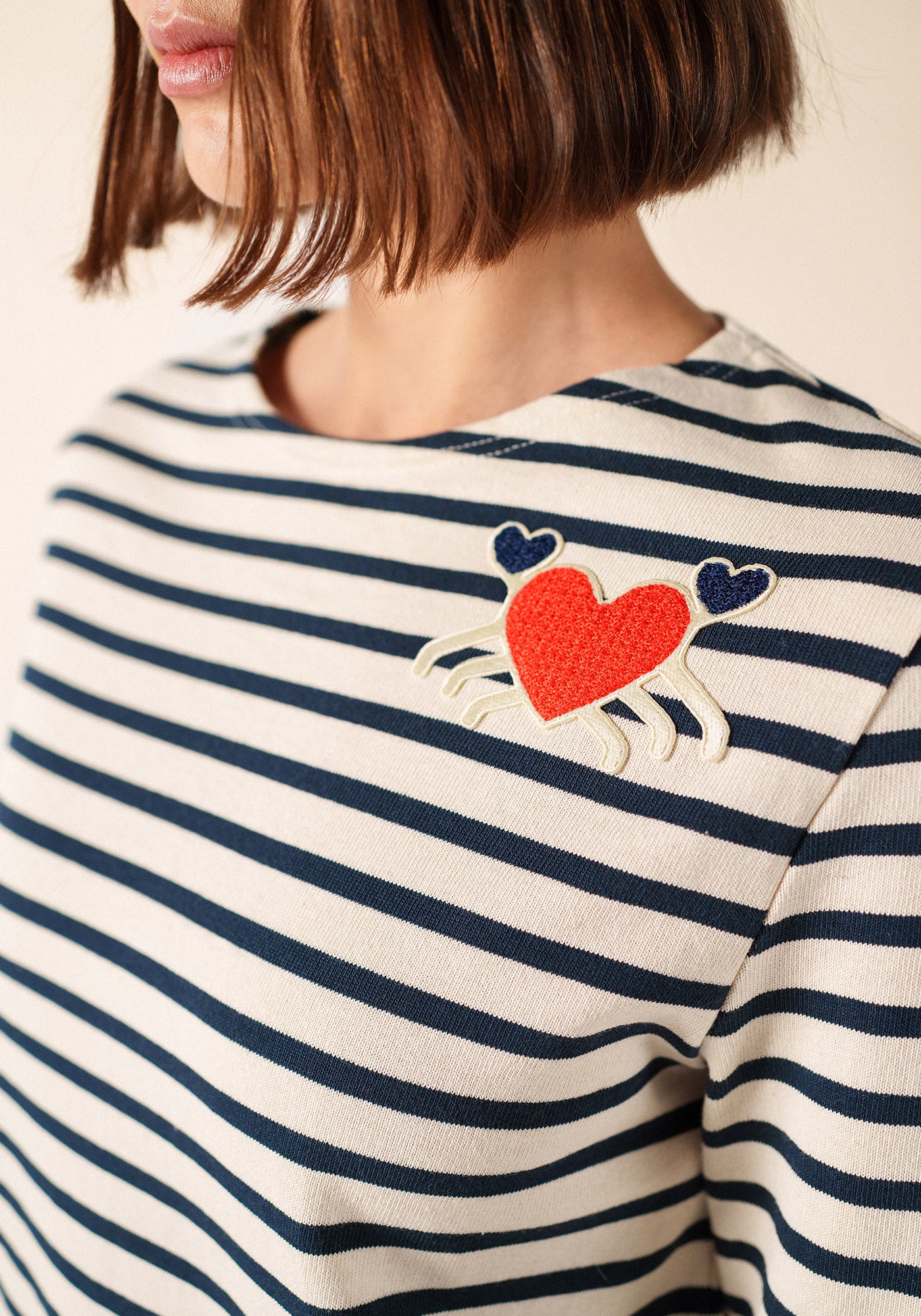PORTUNE Breton Shirt (ECRU / NAVY)