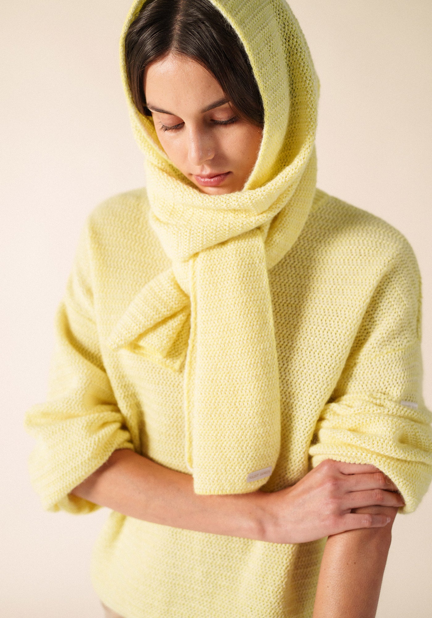 ASCAIN Scarf (BUTTER YELLOW / WINTER WHITE)