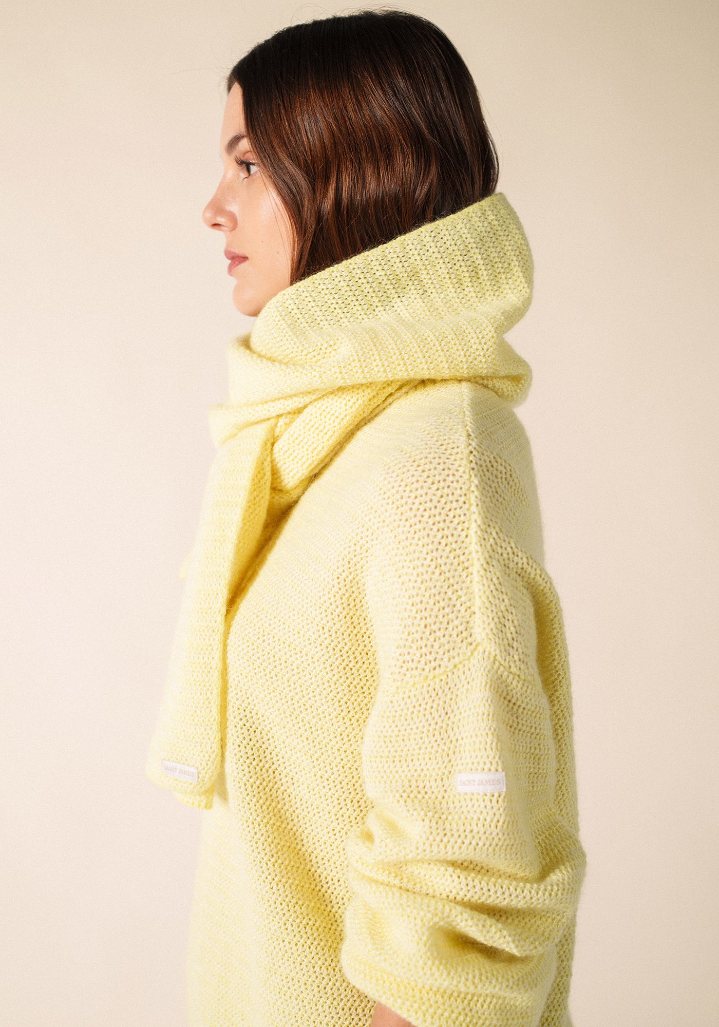 ASCAIN Scarf (BUTTER YELLOW / WINTER WHITE)