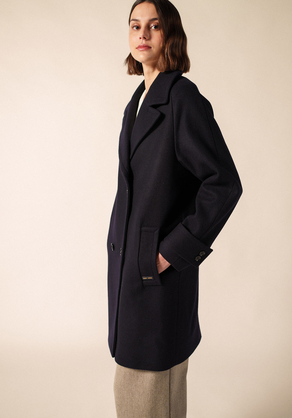 ST LAURA Winter Trench Coat (NAVY)