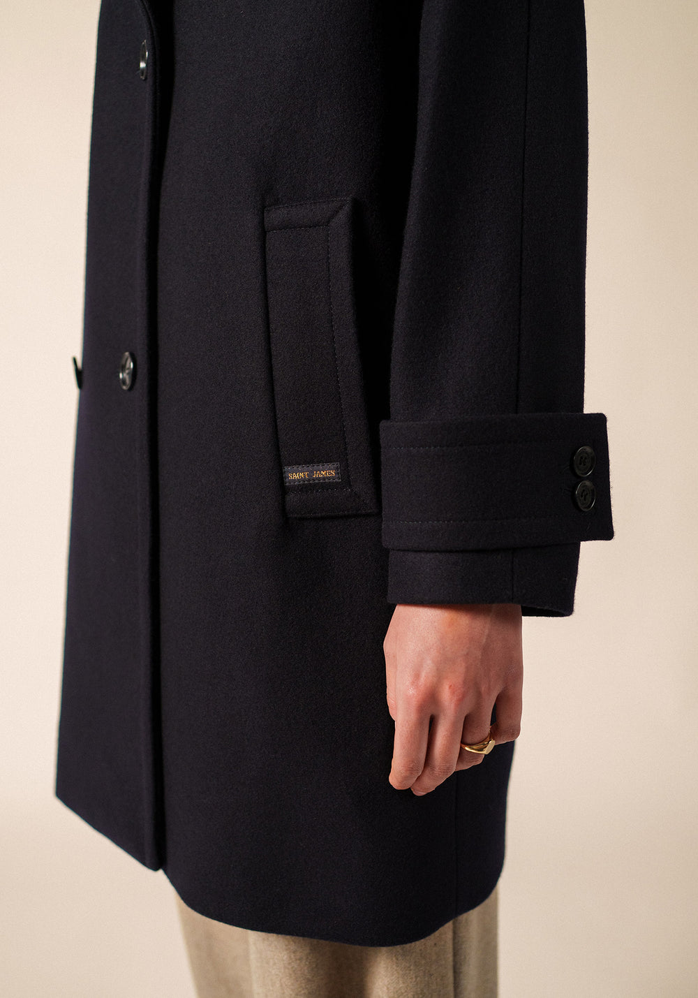 ST LAURA Winter Trench Coat (NAVY)