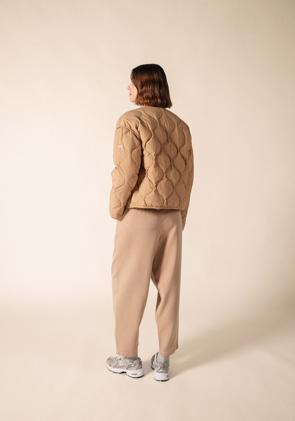 ST CAROLE Puffer Jacket (DARK BEIGE)