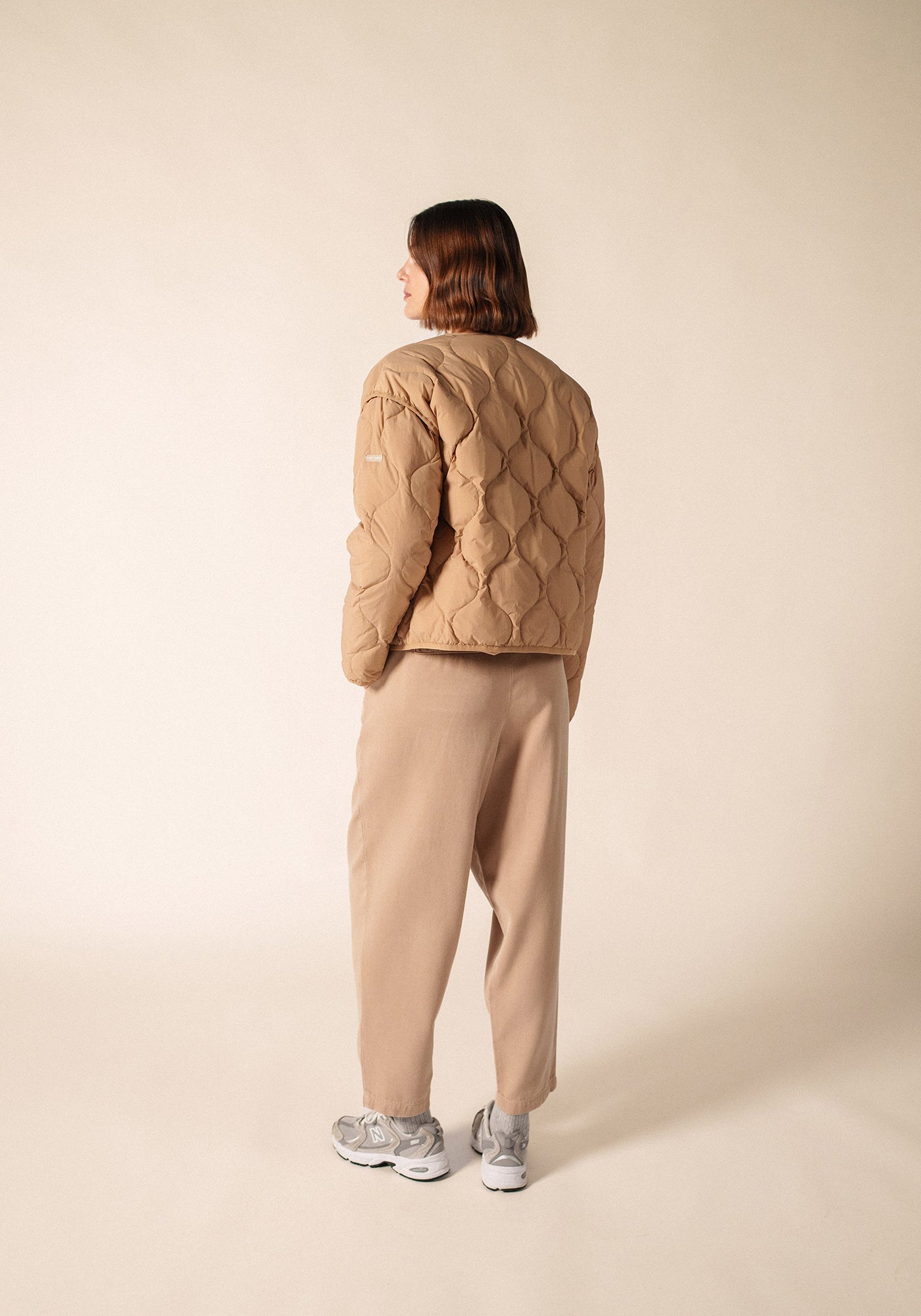 ST CAROLE Puffer Jacket (DARK BEIGE)