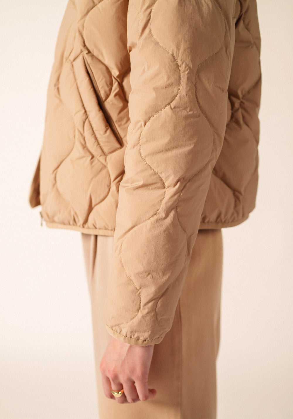 ST CAROLE Puffer Jacket (DARK BEIGE)