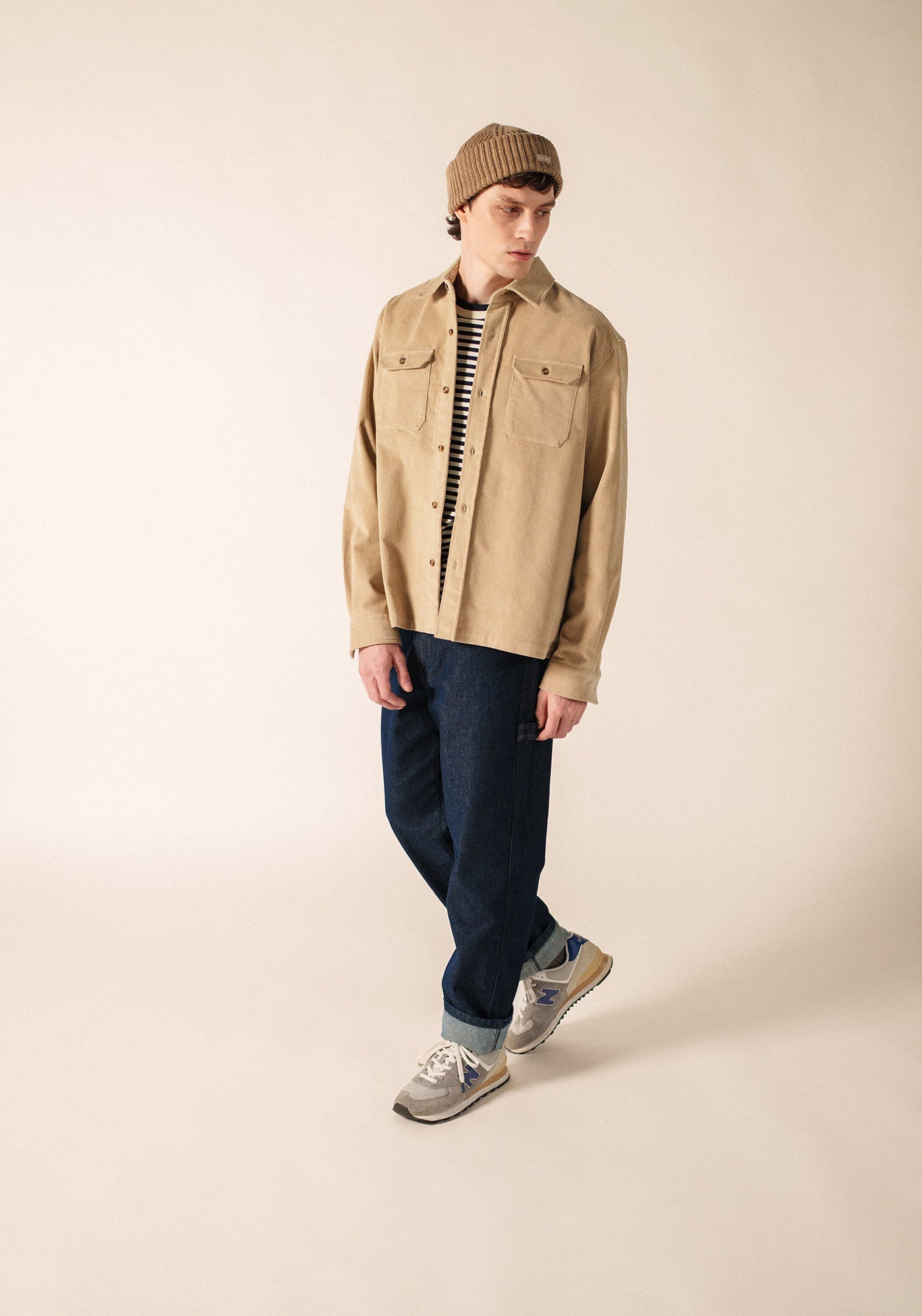 ST FIRMIN Corduroy Overshirt (BEIGE)