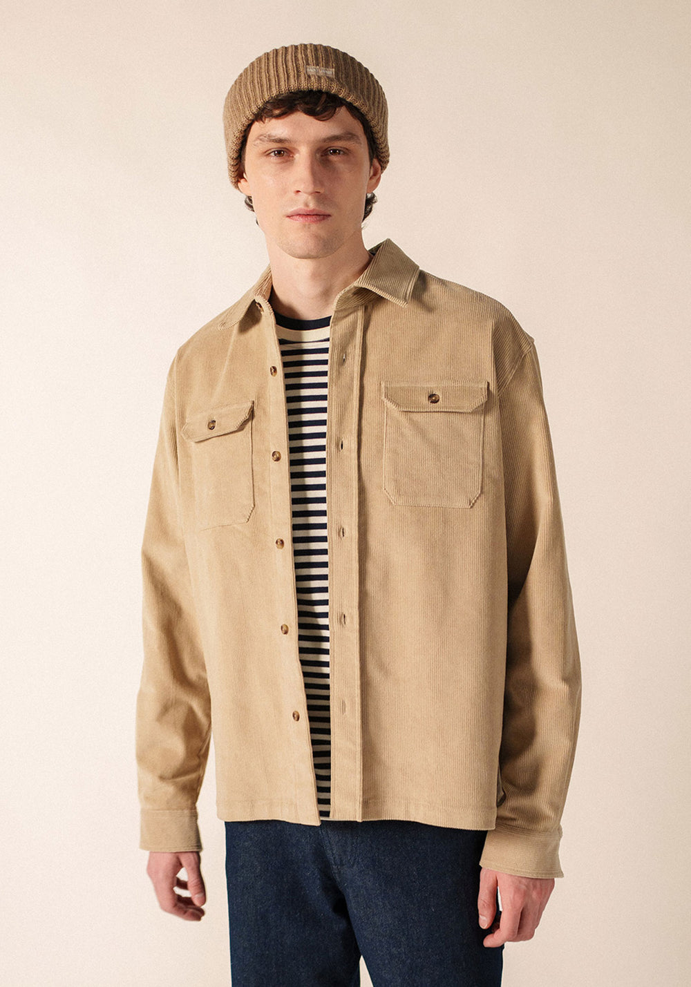 ST FIRMIN Corduroy Overshirt (BEIGE)