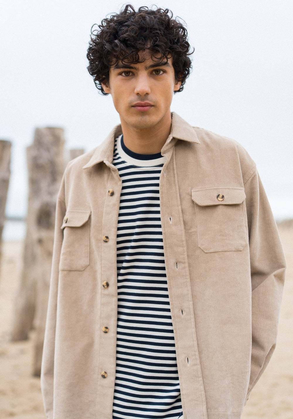 ST FIRMIN Corduroy Overshirt (BEIGE)