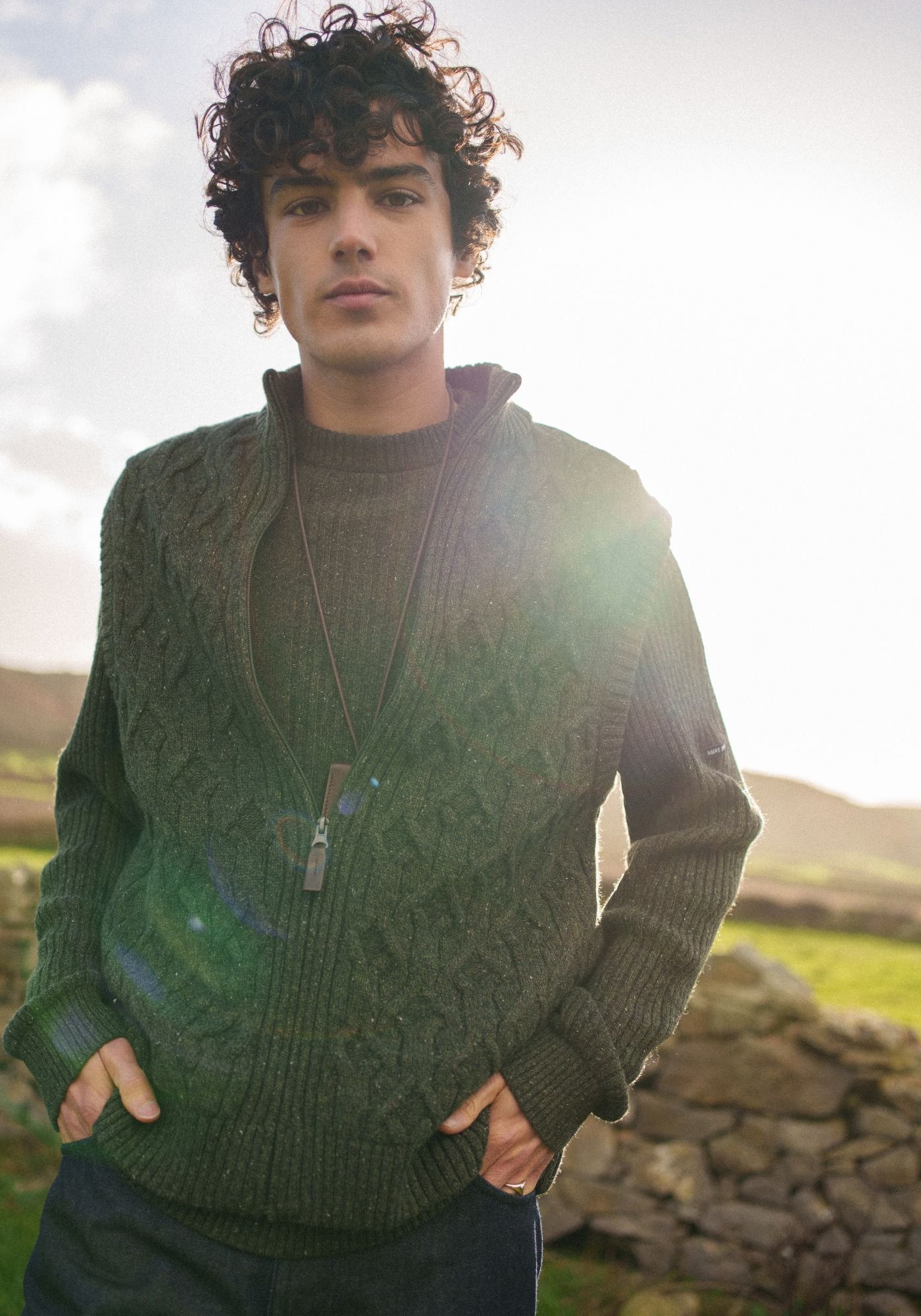 PERTH Vest (MOSS GREEN MELANGE)