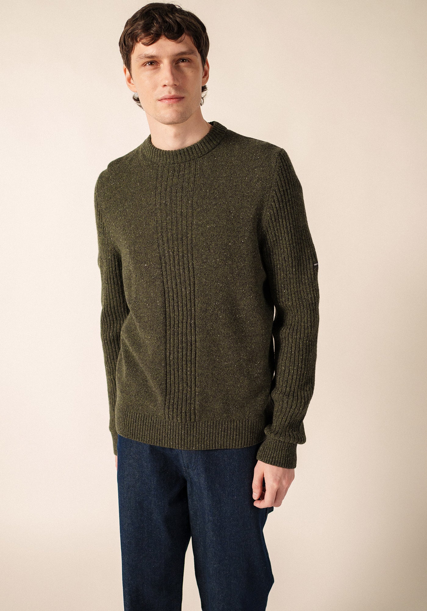 GREENFIELD Sweater (MOSS GREEN MELANGE)