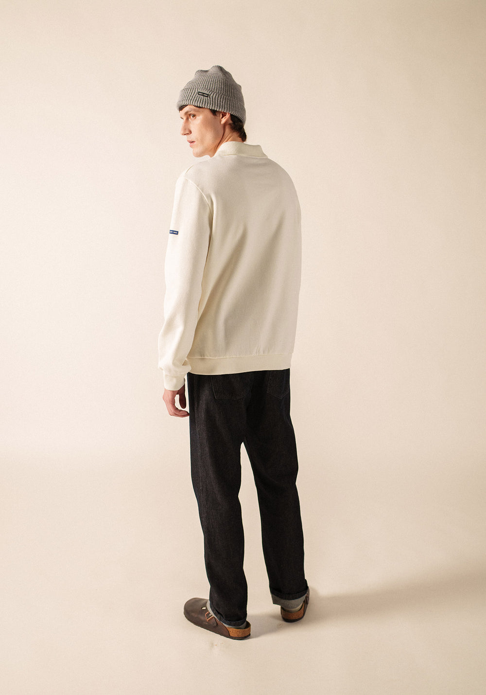 ACHILLE Cotton Fleece Sweatshirt (IVORY)