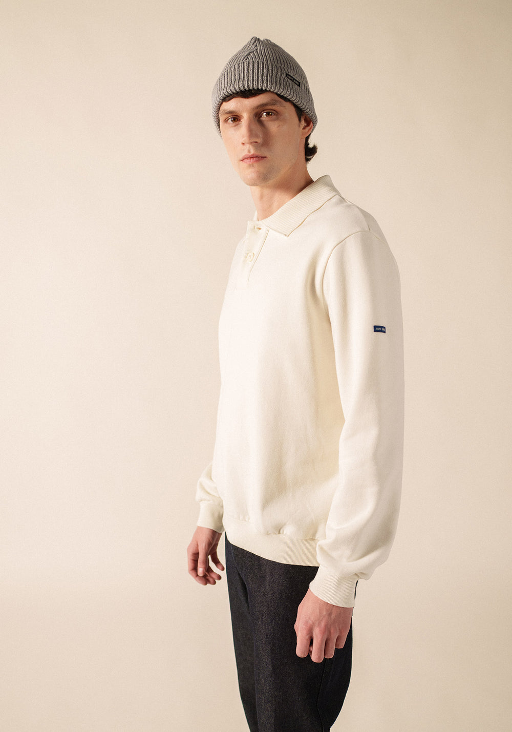 ACHILLE Cotton Fleece Sweatshirt (IVORY)