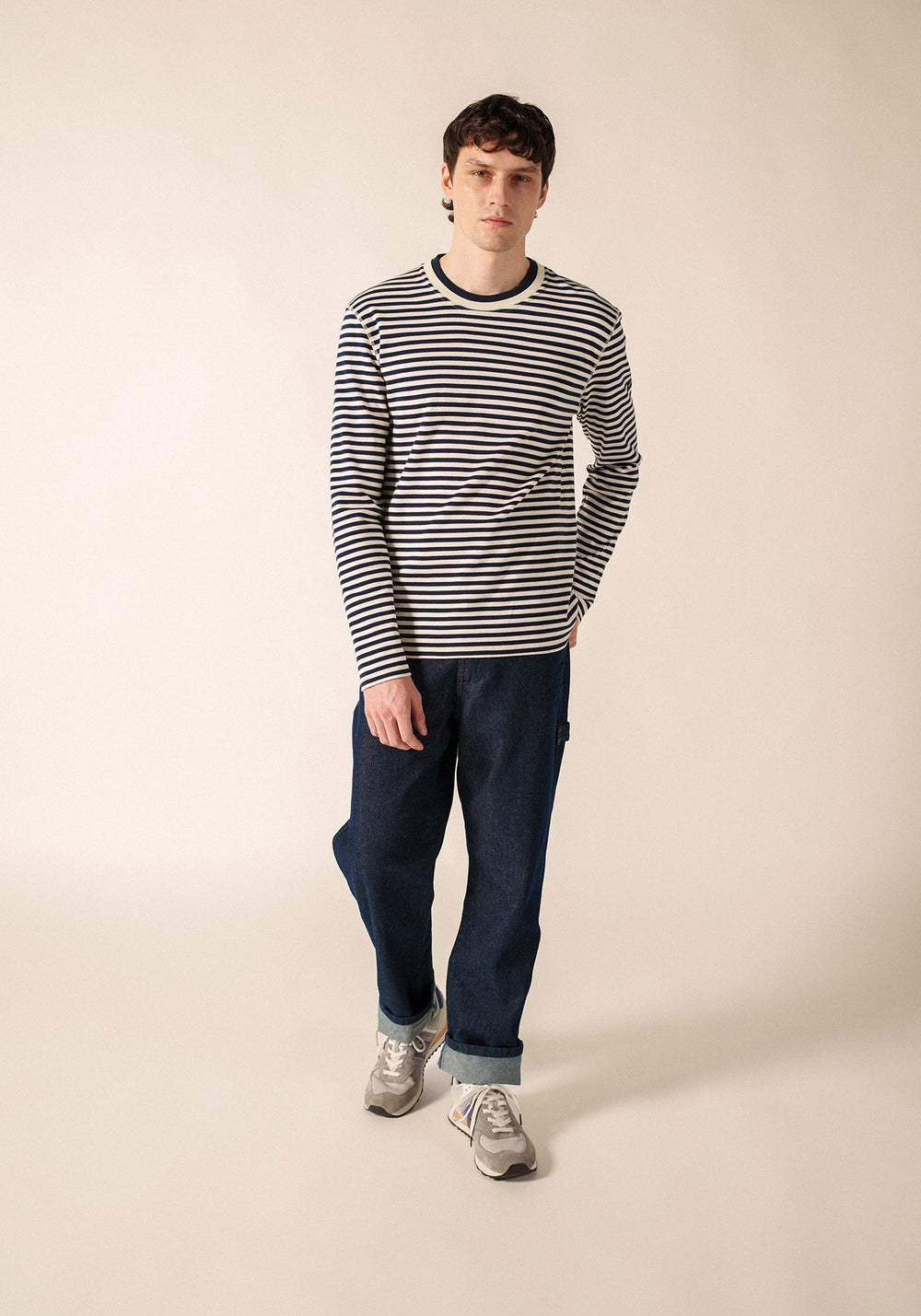 MARTIN T-Shirt (IVORY / NAVY)