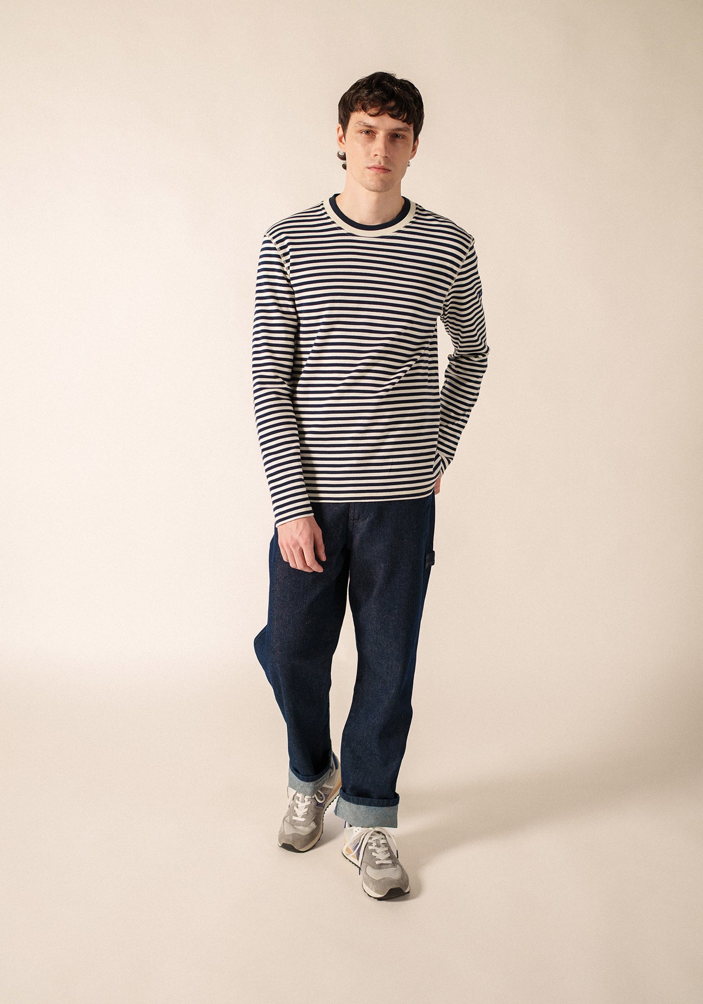 MARTIN T-Shirt (IVORY / NAVY)