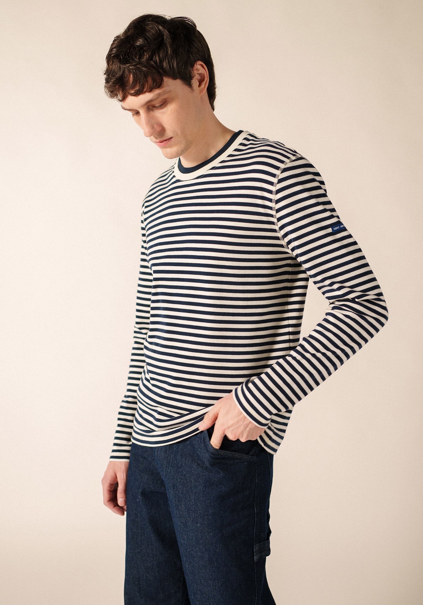 MARTIN T-Shirt (IVORY / NAVY)