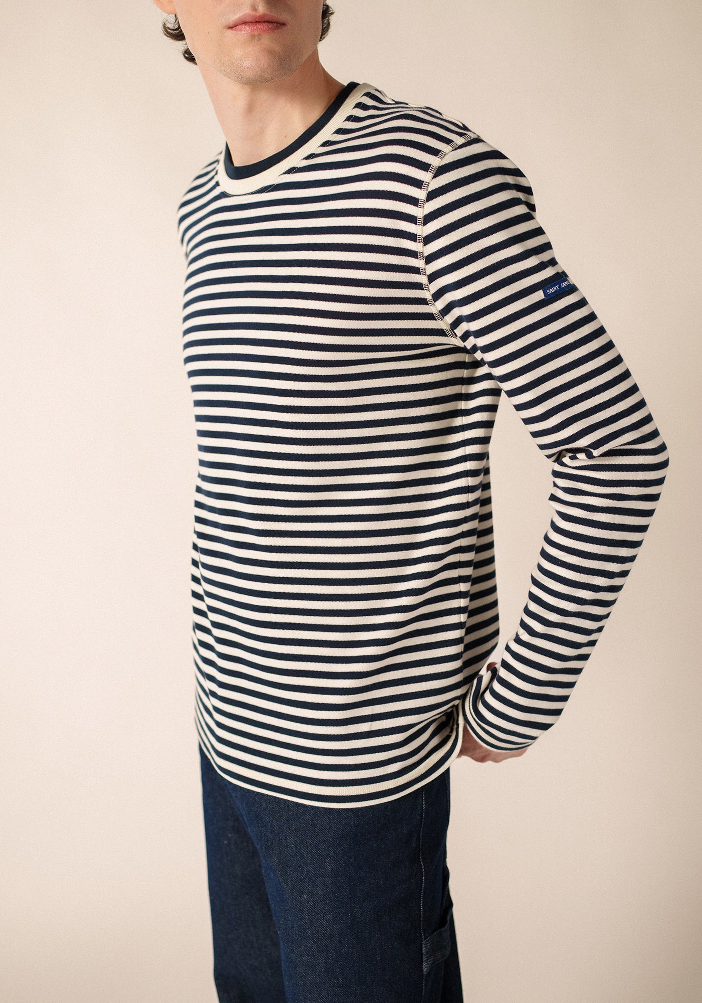MARTIN T-Shirt (IVORY / NAVY)