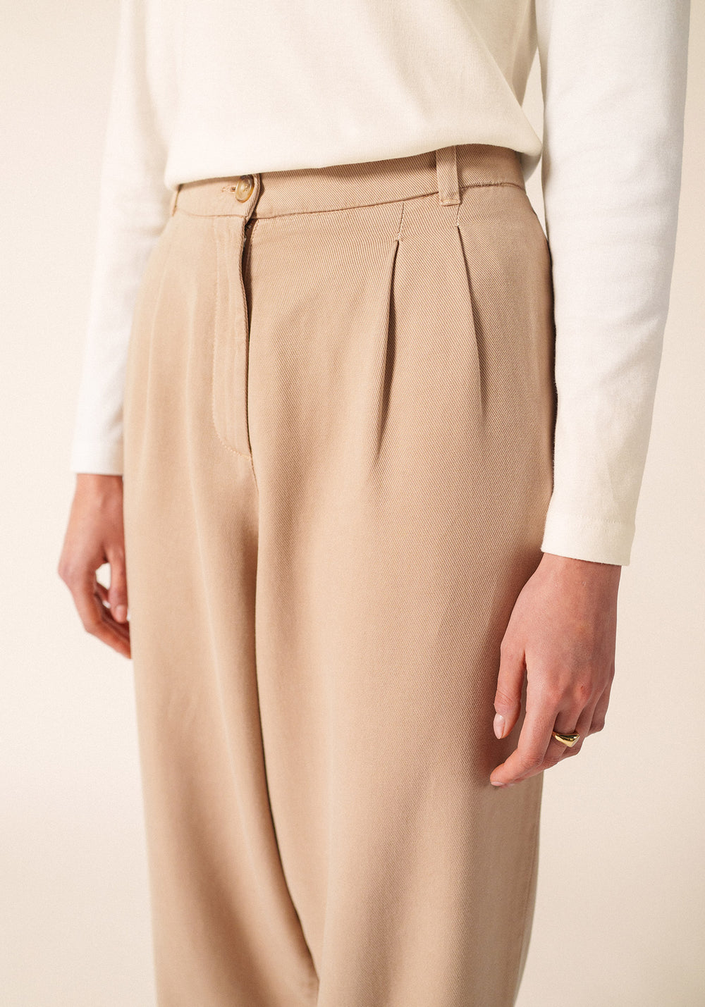 BARREL Pants (DARK BEIGE)