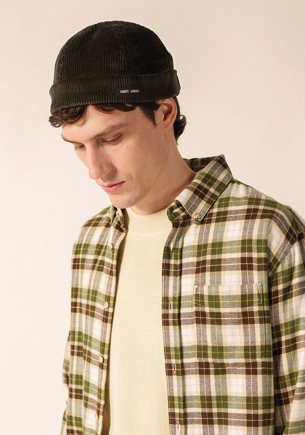 MIKI VELVET Cap (DARK MOSS GREEN)