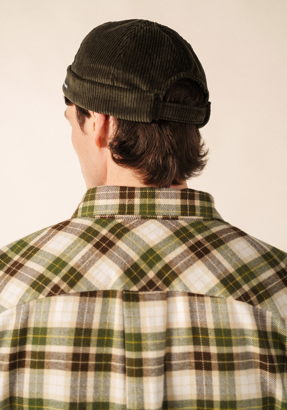 MIKI VELVET Cap (DARK MOSS GREEN)