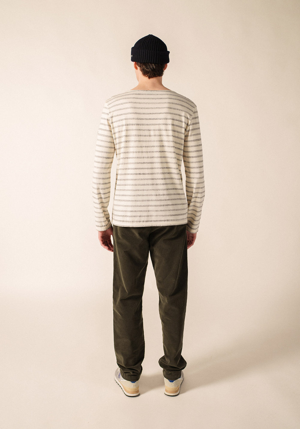 BEILLE Breton Shirt (ECRU / GRAY)