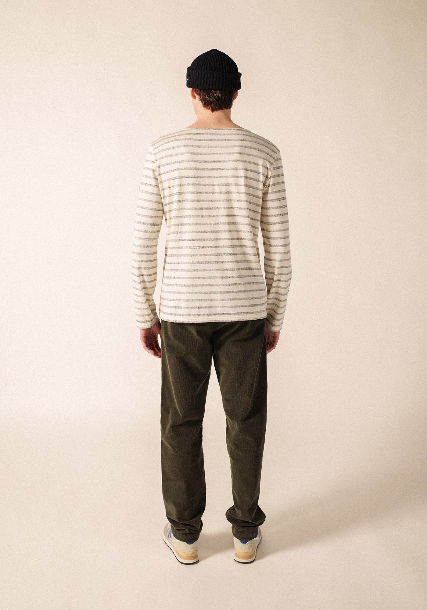 BEILLE Breton Shirt (ECRU / GRAY)