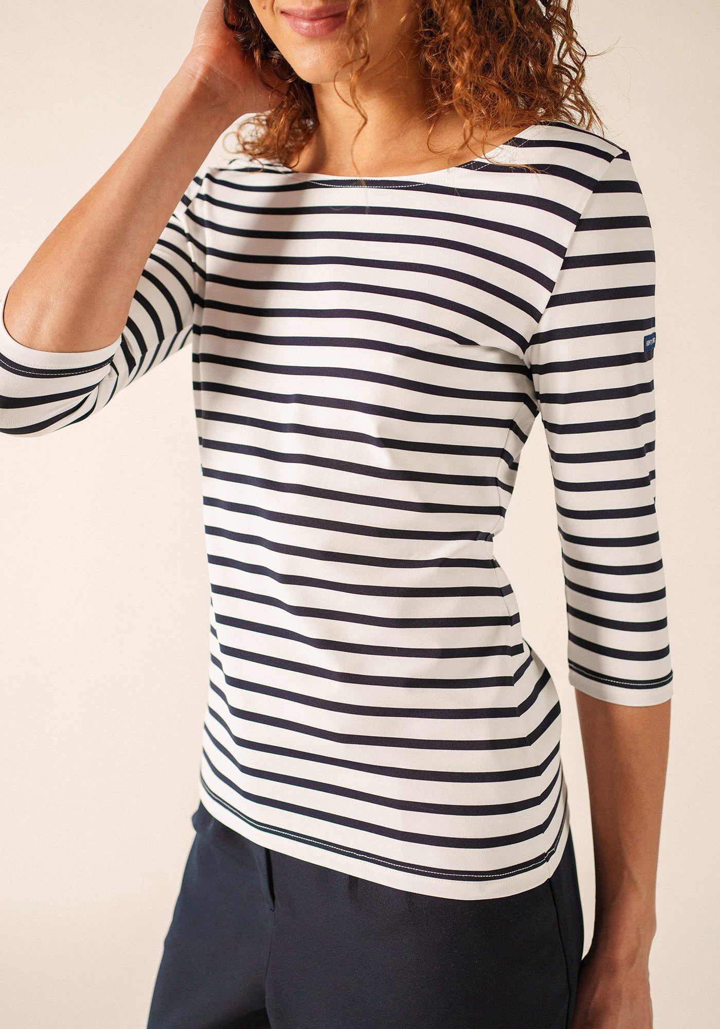 GARDE-COTE III Anti UV Top (WHITE / NAVY)