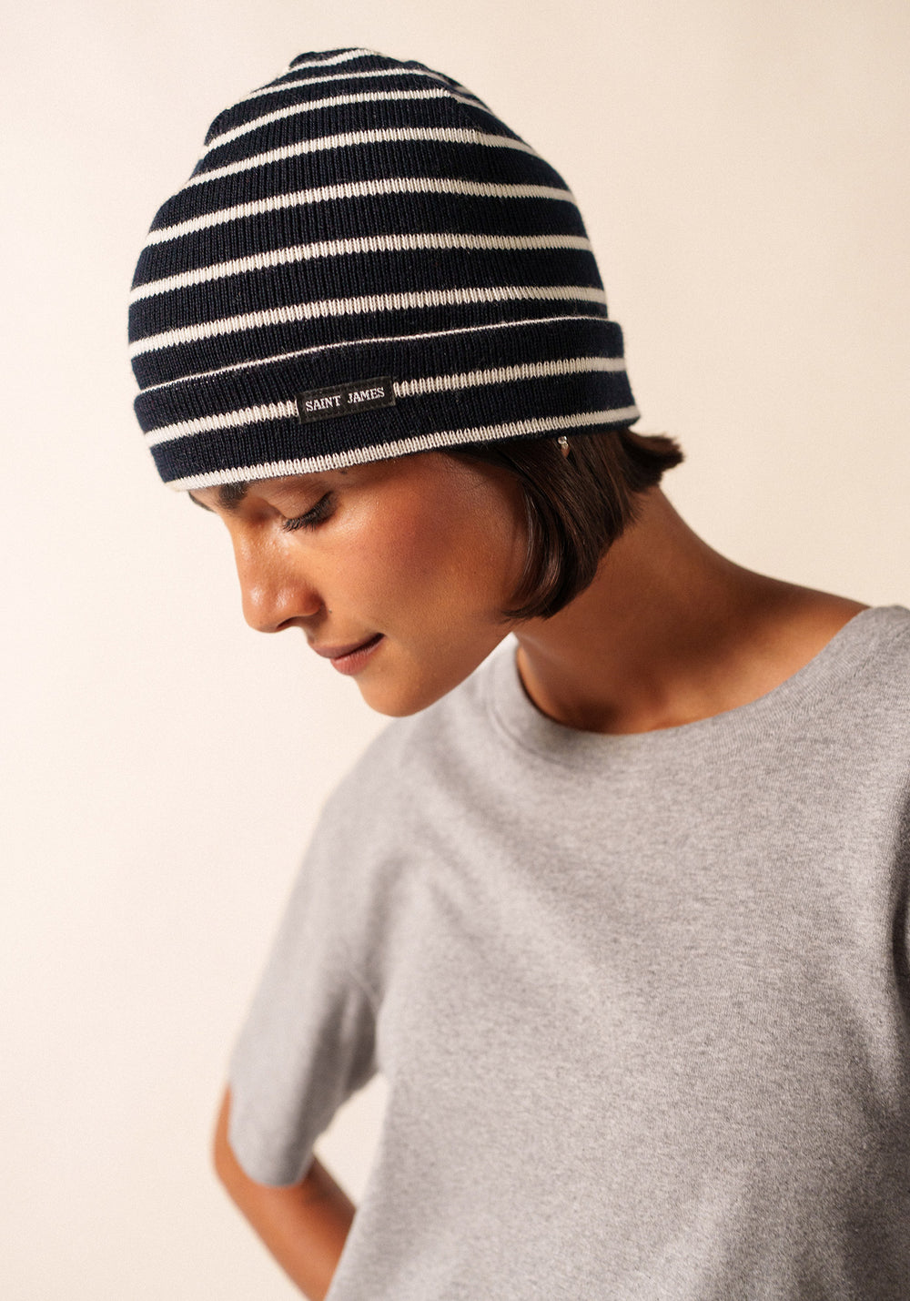 Cartier Nautical Beanie (NAVY / IVORY)