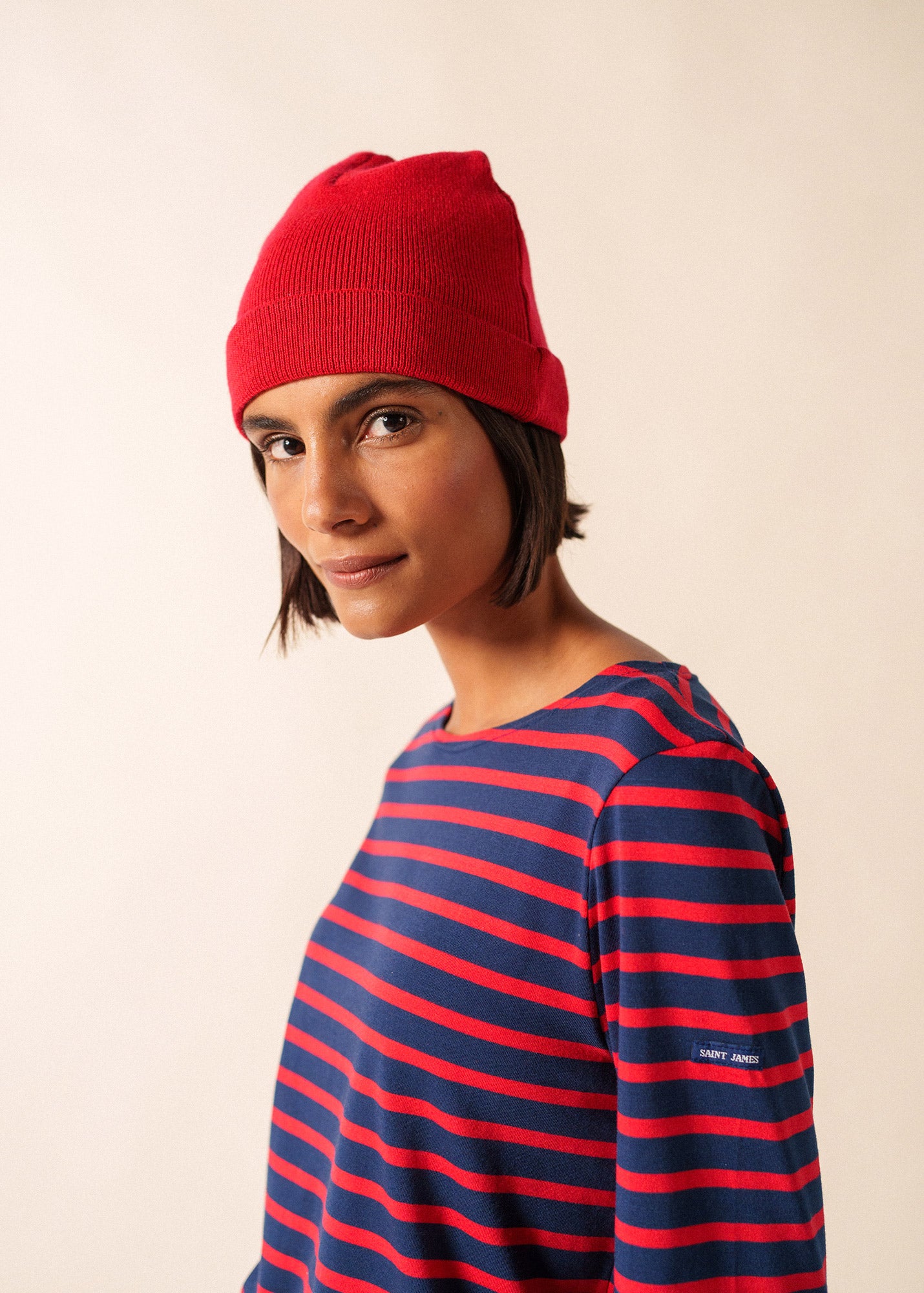 Wool Beanie - Nautical Knit - Saint James • Saint James USA