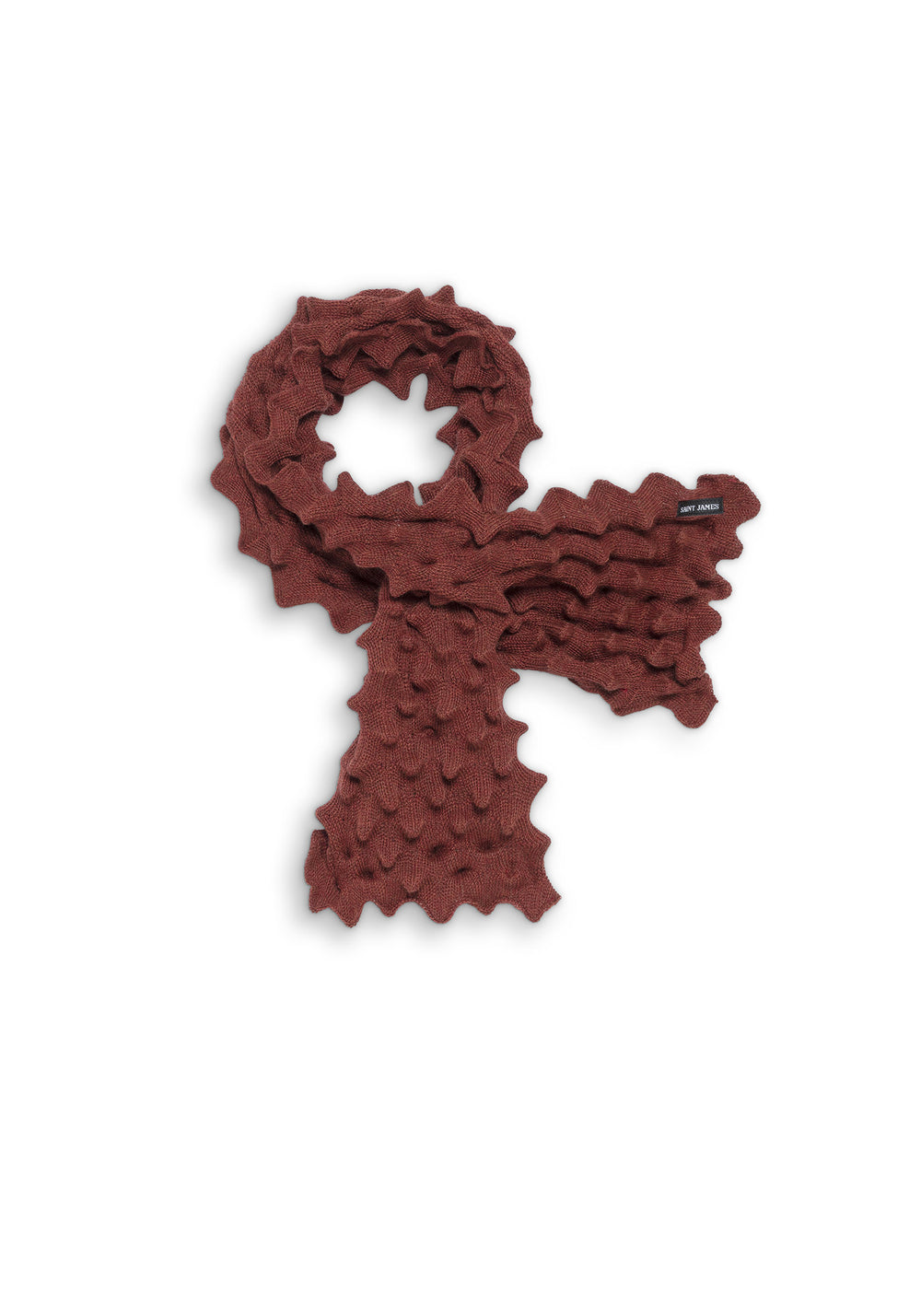 ALVEOLE Fancy Knit Scarf (TERRACOTTA MELANGE)