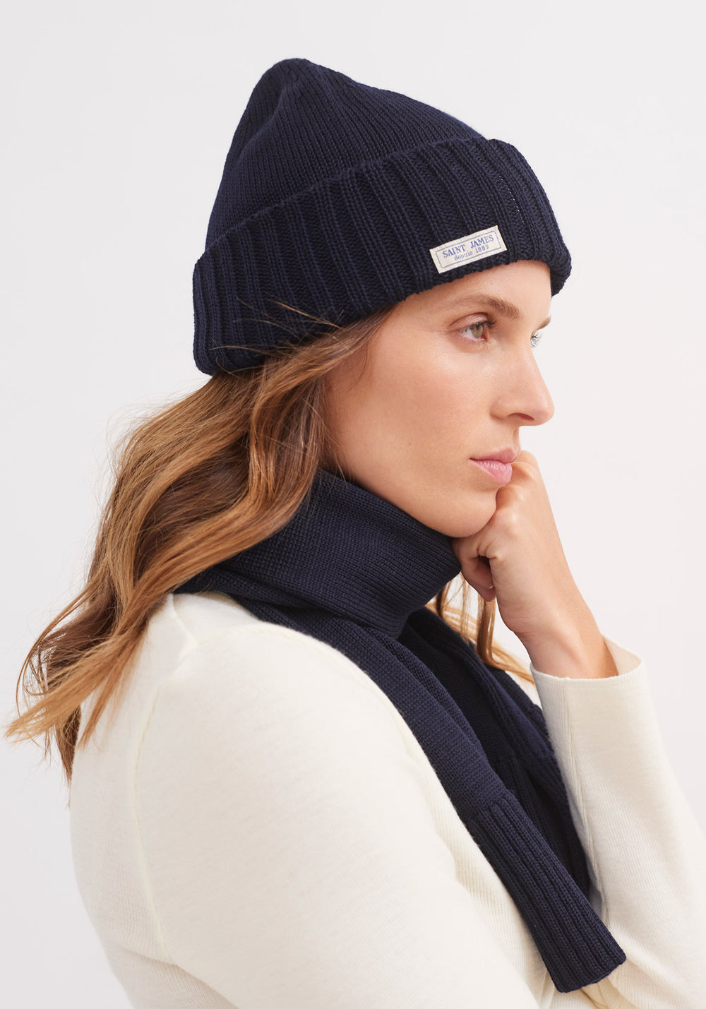 Barbaresque Wool Beanie (NAVY)